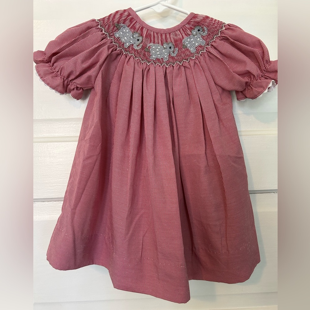 Handmade Smock Dress - Elephant - Barefoot